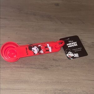 Disney Mickey Mouse Measuring Spoons | Red Kitchen Utensils | New with Tags